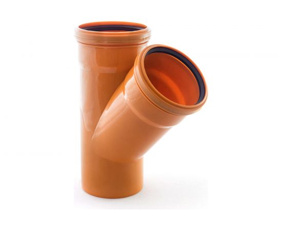 Тройник для наружной канализации RTP D 160х160 мм, 45 град 11687 