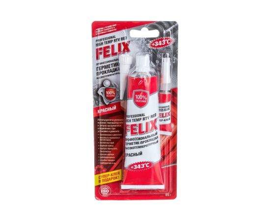 Герметик-прокладка FELIX (силиконовый; красный; 85 г) 411040057 