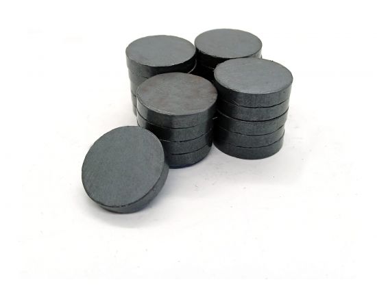 Магнит Проф-Магнит диск 15x3мм, 20шт. Ферритовый D15х3 Y35 