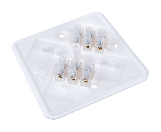 Распаячная коробка TDM 75х75х20 ОП с клеммной колодкой белая SQ1401-0204 – изображение 2