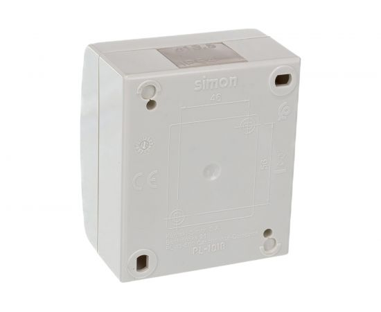 2-хклавишный кнопочный выключатель Simon для управления жалюзи без блокировки, IP54, 10А 250В, слоновая кость 1594332-031 – изображение 2