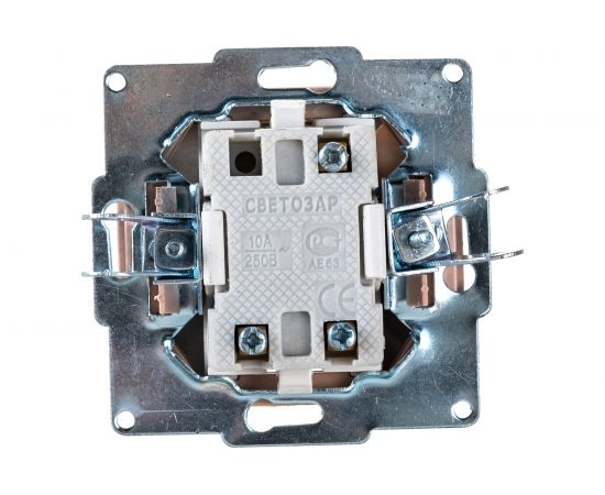 Выключатель проходной одноклавишный с индикатором СВЕТОЗАР ГАММА SV-54138-DM – изображение 2