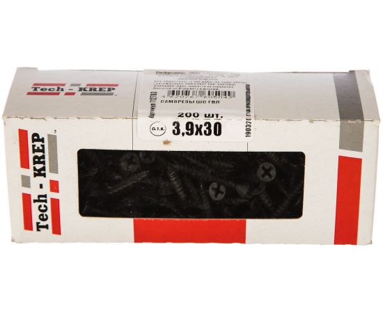 Саморез ШС ГВЛ Tech-Krep 3,9х30 200 шт, коробка с окном 112703 – изображение 2