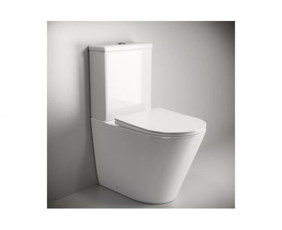 Напольная пристенная чаша унитаза Ceramica Nova HIGHLIGHT Rimless CN1802-B – изображение 3