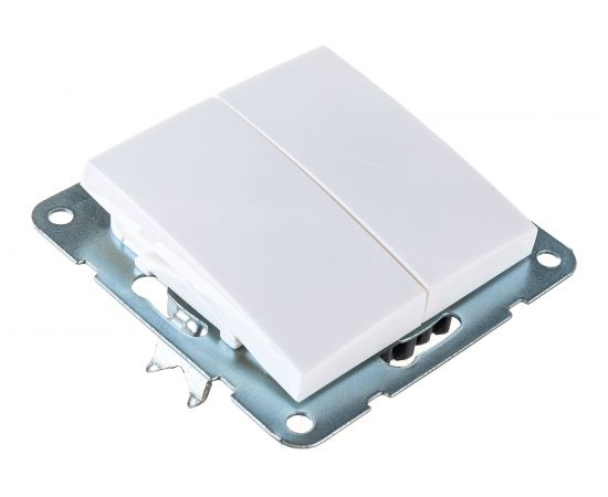 2-клавишная выключатель LK Studio схема 5, 16 A, 250 B, белый 861104-1 – изображение 3