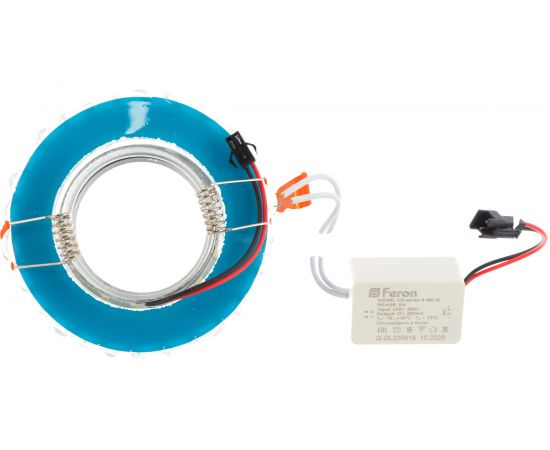 Встраиваемый потолочный светильник FERON со светодиод подсветкой, прозрач, хром, CD908 28891 – изображение 3