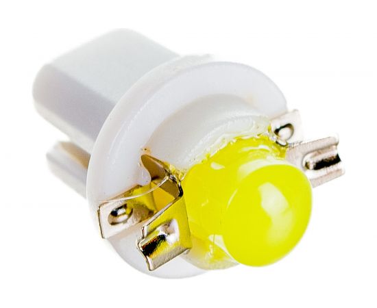 Автолампа диод SKYWAY B8.5, 1 COB диод, BAX10D, 1-контакт, белая приборная панель S08201396 – изображение 3