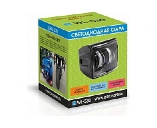 Светодиодная фара Вымпел WL-530 кв. мет. корп., LENS, 2 LED, 30W 5206 – изображение 3