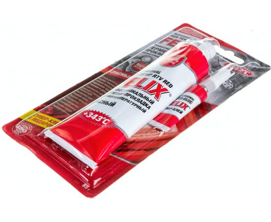 Герметик-прокладка FELIX (силиконовый; красный; 85 г) 411040057 – изображение 3