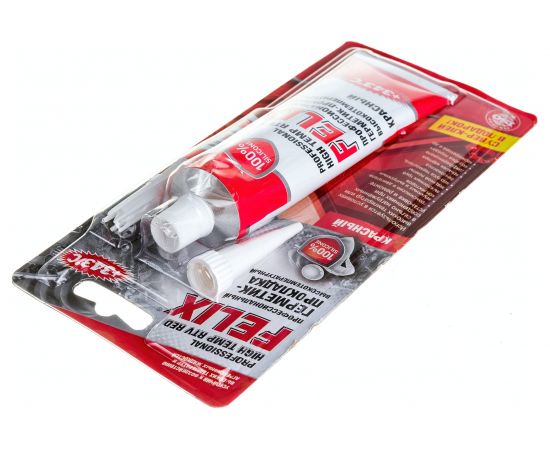 Герметик-прокладка FELIX (силиконовый; красный; 85 г) 411040057 – изображение 4