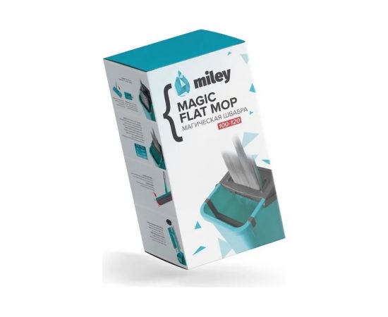 Швабра и ведро MILEY MAGIC FLAT MOP с отжимом 100-120 – изображение 7