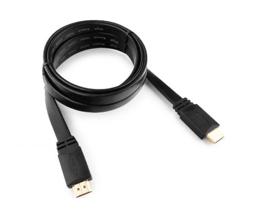 Кабель Cablexpert HDMI v2.0, 19M/19M, 1.8м, плоский кабель, черный CC-HDMI4F-6 