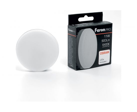 Светодиодная лампа FERON 11W 230V GX53 6400K, LB-1511 38207 