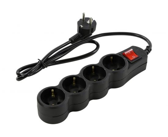Сетевой фильтр 5bites 1 м, 4 розетки, черный SP4B-110 