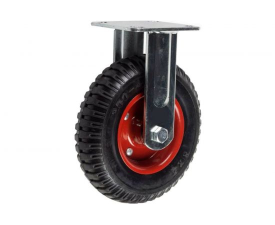 Колесо литое неповоротное с протекторной резиной PF 160 (160 мм; 200 кг) А5 1001072 