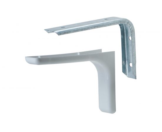 Кронштейн с декоративными накладками MFK-TORG белый L=240мм К-88 