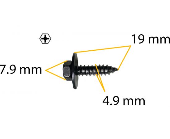 Автокрепеж для Hyundai/Kia 10 шт 1244205207B КрепАвто M2192 – изображение 2