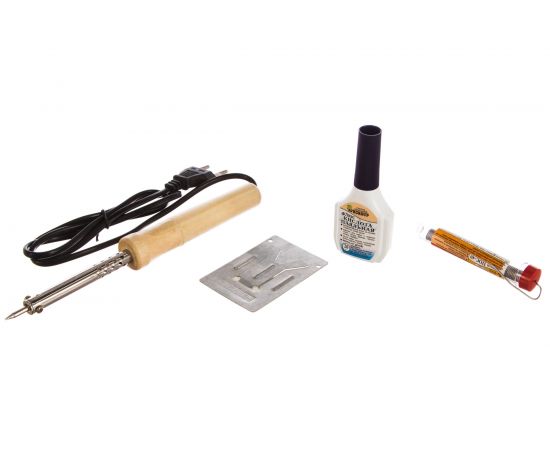 Паяльник Pro Legend 40вт, конус, подставка, флюс 20мл., PL4300 – изображение 2