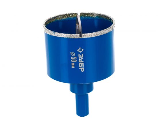 Сверло ЭКСПЕРТ алмазное трубчатое (P60; 50 мм) по кафелю Зубр 29850-50 – изображение 2