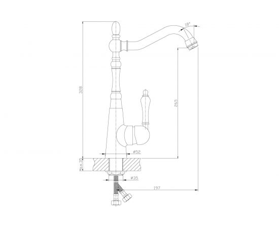 Смеситель для кухни Rossinka Z35-20U – изображение 2