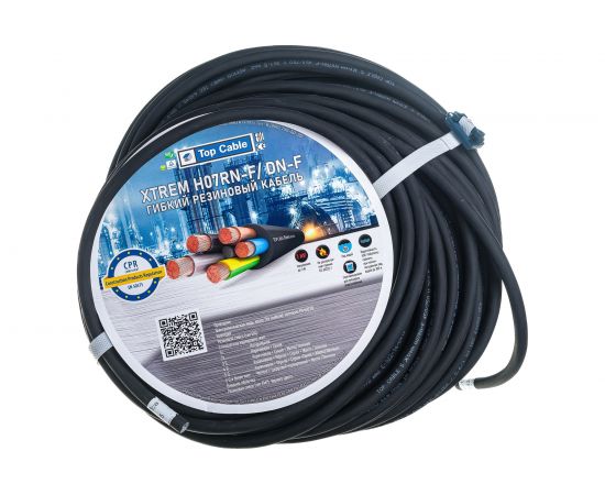 Силовой гибкий кабель H07RN-F 3x1,5 Top Cable XTREM 50 метров 3003001MR50RU – изображение 2