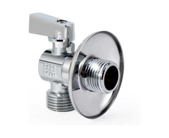 Шаровой кран PROFACTOR Угловой PF CHROME н/н 1/2 дюйма х 1/2 дюйма PF BAV 354 – изображение 3