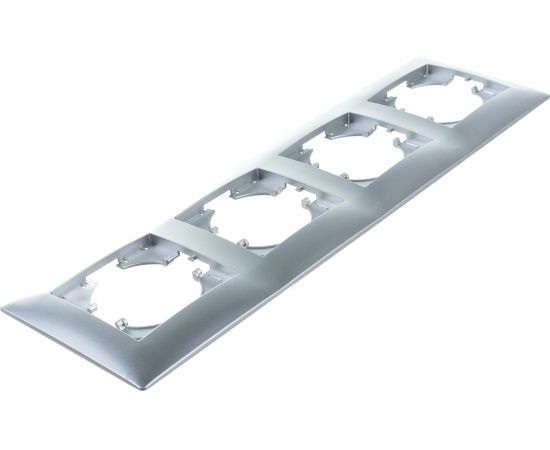 Рамка GUSI ELECTRIC Bravo 4-местная, цвет серебро С1040-004 – изображение 3
