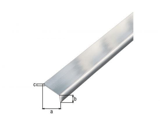 Самоклеящийся уголок GAH ALBERTS алюминиевый, хром 25x15x1,5 мм, 2 м 488635 – изображение 3