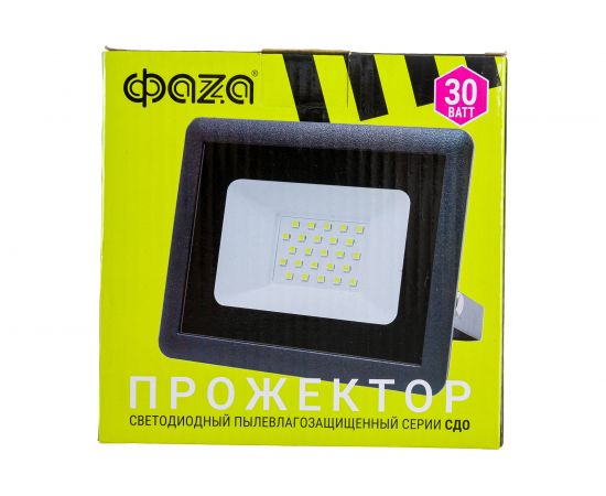 Прожектор ФАZА СДО-10 30w 6500K GR IP65 230V 5032071 – изображение 3
