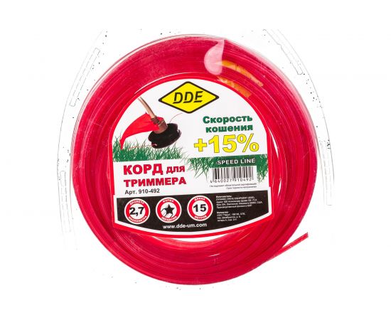 Корд триммерный Speed line (2.7 мм; 15 м; звезда) DDE 910-492 – изображение 4