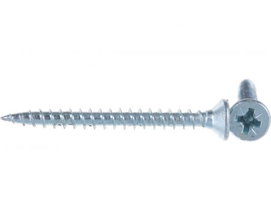 Потайной универсальный шуруп Метизный двор 5,0x50, оцинкованный, 250 шт. 4690441022684 – изображение 4