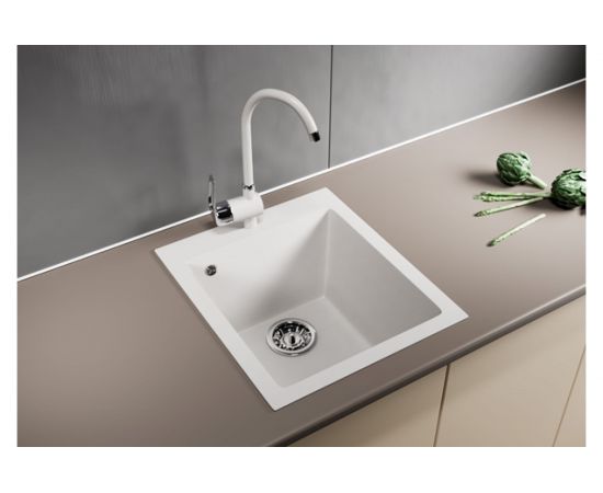 Мойка mixline ML-GM14 белая, 331, 495х420х190 мм 525099 – изображение 4