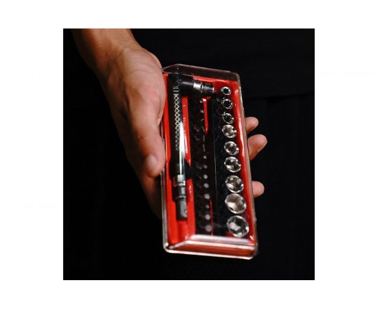 Набор головок и бит BS26 с угловым удлинителем 26 предметов DEKO 065-0513 – изображение 5