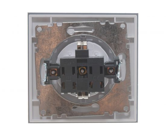 Электрическая 1-местная розетка STEKKER с крышкой с заземлением, серия Катрин, GLS16-7012-01, белый 39245 – изображение 7