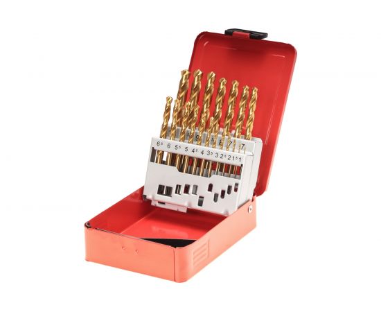 Набор сверл HSS-G TIN 1,0-10 мм 19 шт. RUKO 250214T 