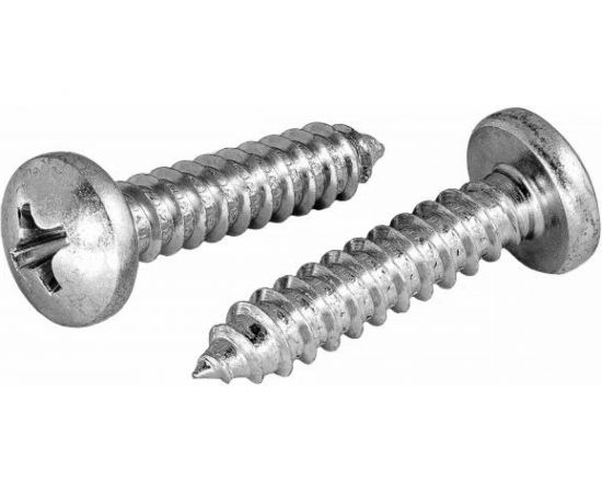 Саморез Квадра DIN 7981 5.5x22 цинк, кор. 250 шт., полусфера, шлиц PH3, острый 815522003250 