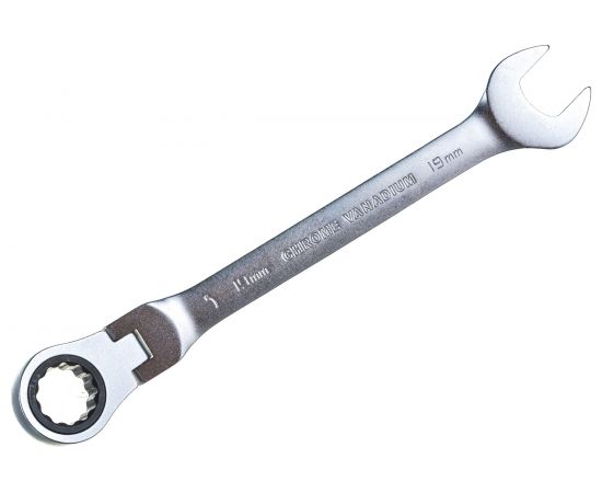 Комбинированный трещоточный ключ с шарниром 19 мм Berger BG BG1248 