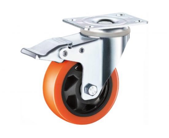 Колесо промышленное поворотное с тормозом SCBM 42 (100 мм; 130 кг) А5 1005477 
