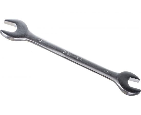 Рожковый ключ 17х19мм на держателе сатинированный ЭВРИКА ER-32179 