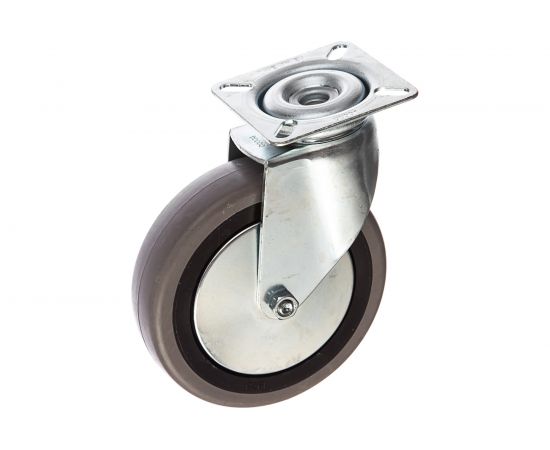 Колесо с вращающейся опорой и пластиной крепления (100 мм; 55 кг) Tellure rota 374104 