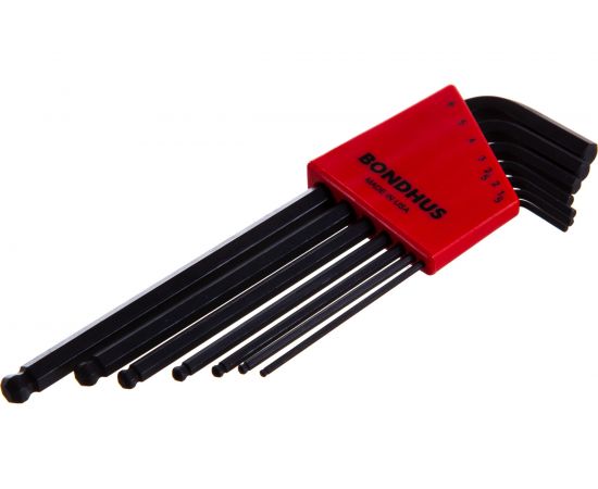 Набор из 7 черных ключей с шариком BONDHUS L, 1.5-6mm 10992 – изображение 2