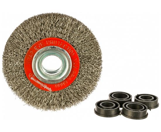 Щетка дисковая с гофрированной нержавеющей проволокой Эксперт 543 (100х20 мм; 12.7/16 мм) Профоснастка 20805001 – изображение 2