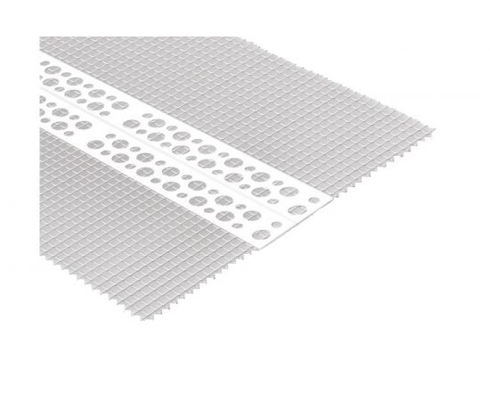 Углозащитный штукатурный универсальный пластиковый профиль СХТ с сеткой 100х100 мм, 3 м СХ0082 – изображение 2