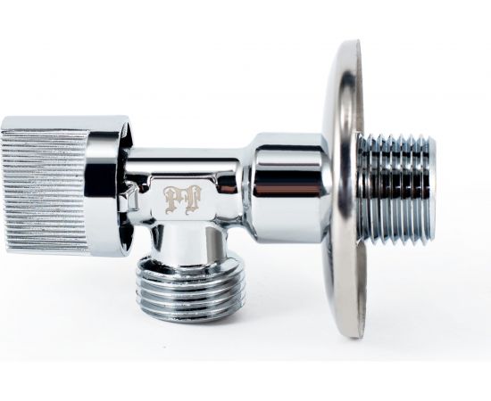 Угловой шаровой кран PROFACTOR NEW PF CHROME н/н 1/2 дюйма х 1/2 дюйма PF BAV 357 – изображение 2