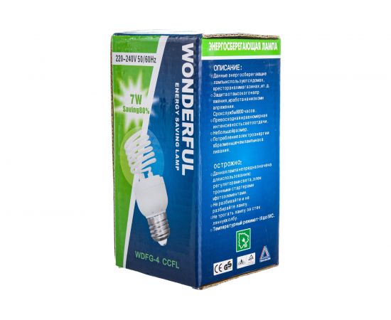 Энергосберегающая лампа Wonderful WDFG-4 GOLD CATHODE LAMP 7W/E27/4100 900415 – изображение 2
