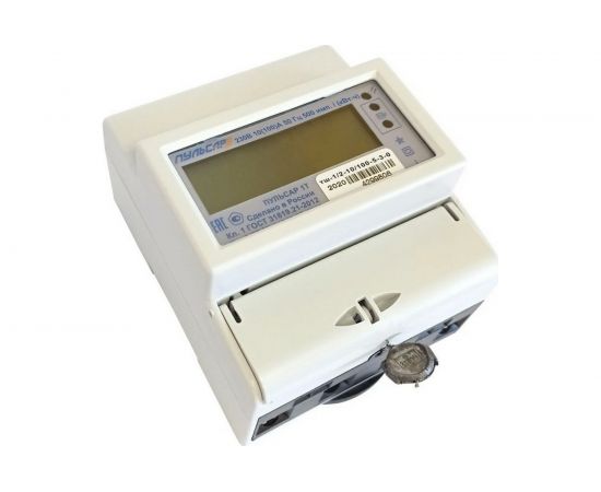 Однофазный счетчикч электроэнергии ПУЛЬСАР 1Ттш-1/2-10/100-5-3-0 100А МПИ 16лет Н00019699 – изображение 2