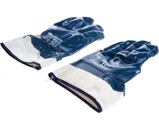 Трикотажные перчатки с обливом из бутадиен-нитрильного каучука СИБРТЕХ р.L 67833 – изображение 2