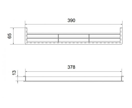 Решетка вентиляционная для цоколя (390х65 мм; слоновая кость) Volpato 2190-449-AV – изображение 2