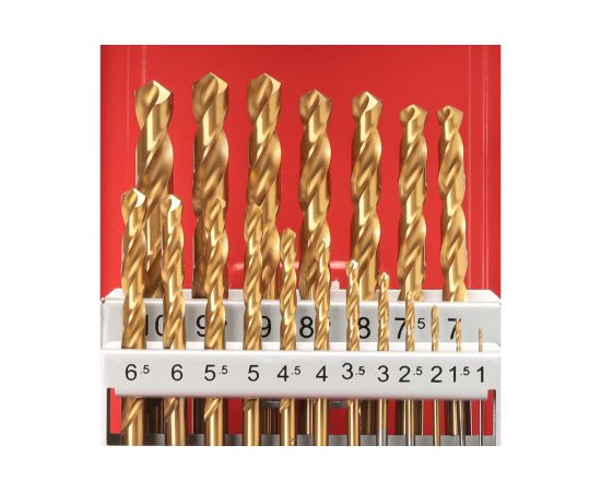 Набор сверл HSS-G TIN 1,0-10 мм 19 шт. RUKO 250214T – изображение 2
