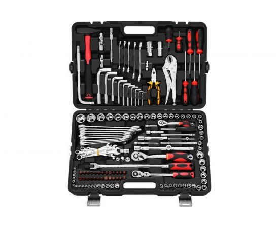 Набор инструментов GOODKING 150 предметов, 1/4 3/8 1/2, трещотка M-10150 – изображение 2